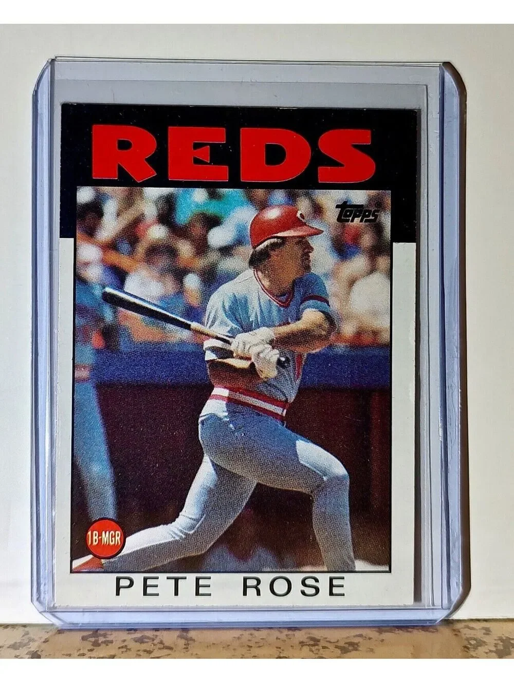 Pete Rose 1986 Topps MLB #1 Baseball Card Philadelphia Phillies